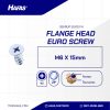 EURO SCREW UCP WHITE M6 X 19mm