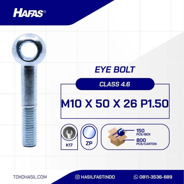 EYE BOLT UCP PUTIH M10 X 50 X 26 P1.50