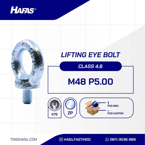 LIFTING EYE BOLT UCP WHITE M48 P5.00