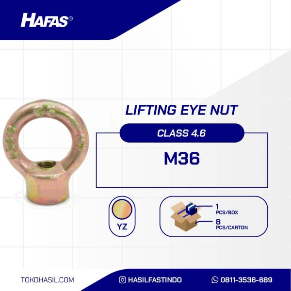 LIFTING EYE NUT UCP YELLOW M36