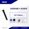 ASSEMBLY SCREW / FLAT SOCKET BLACK WOOD M7 X 50mm