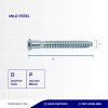 ASSEMBLY SCREW / FLAT SOCKET WOOD UCP WHITE M7 X 60mm