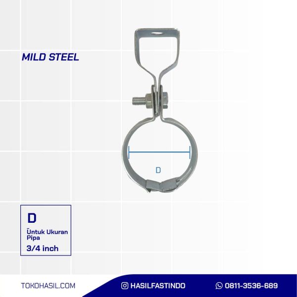 HANGING CLAMP UCP WHITE 3/4 inch