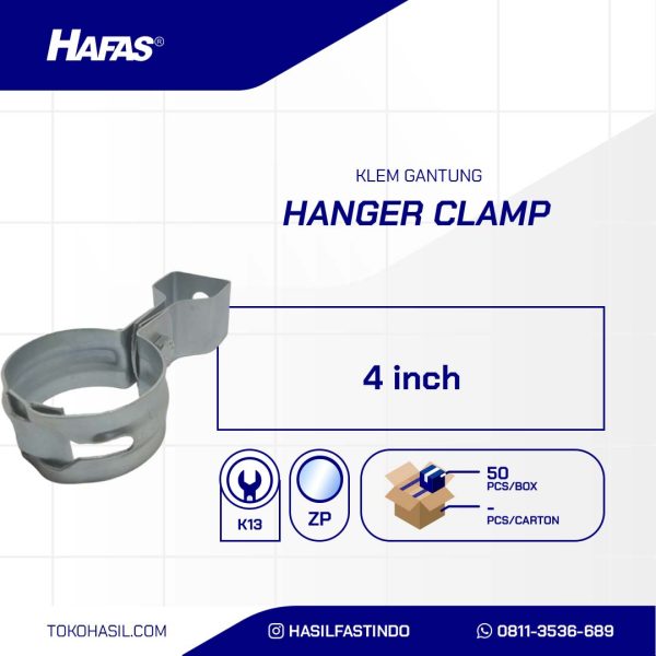 HANGING CLAMP UCP WHITE 4 inch