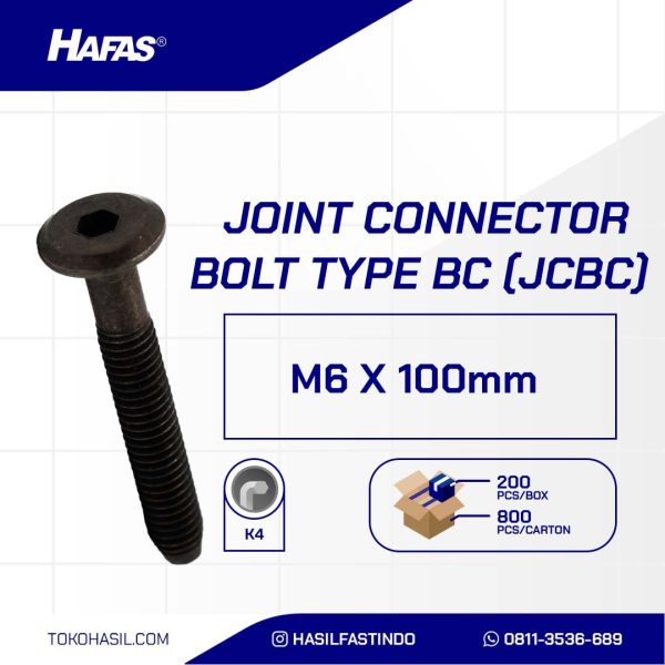 JCB-C ANTIQUE UNDER SIZE BOLT M6 X 100mm