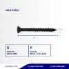 OVAL HEAD BLACK BURNED RATTAN SCREW #6 X 1 3/4
