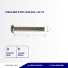 BOLT L STAR KEY STAINLESS SUS 304 RAW M6 X 40mm