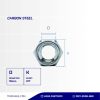 MUR LOCK NUT IRON FINE THREAD UCP WHITE M10 P1.25