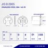 SNAP RING TYPE [E] SUS 304 M2.5