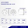 SNAP RING TYPE [E] SUS 304 M3.2