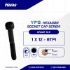SOCKET CAP SCREW STEEL 12.9 BLACK OXIDE 1 X 12 INCH 8TPI