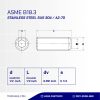 STAINLESS STEEL SUS 304 1/2 X 1/2 12TPI BOLT L PLANT