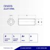 STEEL IMPLANT BOLT 12.9 M04 X 30 P0.70 BLACK BURNED