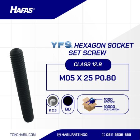 STEEL IMPLANT BOLT 12.9 M05 X 25 P0.80 BLACK BURNISHED