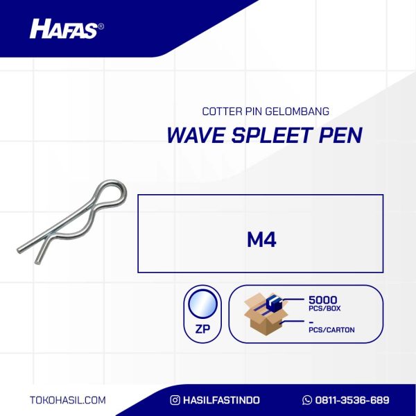 SPLEET PEN (COTTER PIN) WAVE UCP WHITE M4