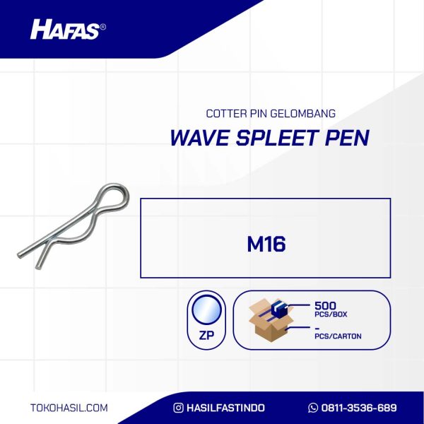 SPLEET PEN (COTTER PIN) WAVE UCP WHITE M16