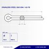 SPLEET PEN (COTTER PIN) STAINLESS SUS 304 M5 X 50mm
