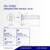 STAINLESS STEEL BOLT SUS 304 MM FULL THREAD M06 X 40mm P1.00
