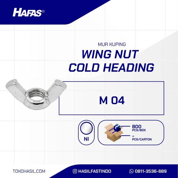 MOUSE EAR / BUTTERFLY NUT COLD HEADING NICKEL M 04