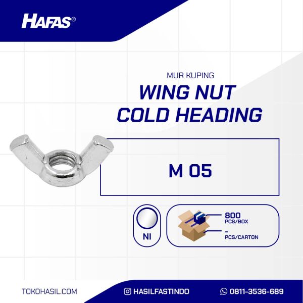 MOUSE EAR / BUTTERFLY NUT COLD HEADING NICKEL M 05
