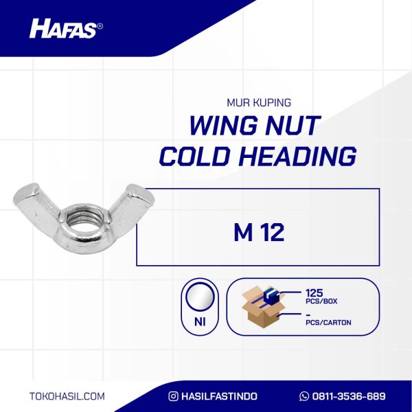 M12 NICKEL COLD HEADING BUTTERFLY NUT