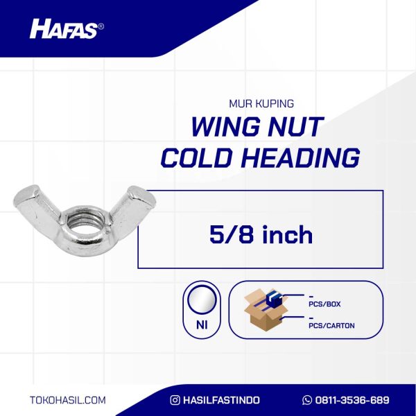 MOUSE NUT / BUTTERFLY NUT COLD HEADING NICKEL 5/8